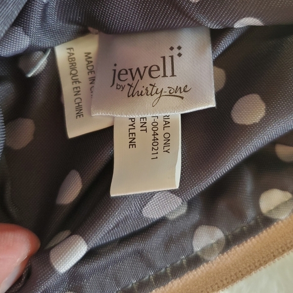 Jewell By Thirty-One Rubie Mini Rose Glow Pebble Gems Clutch Pouch NWT - Picture 11 of 15